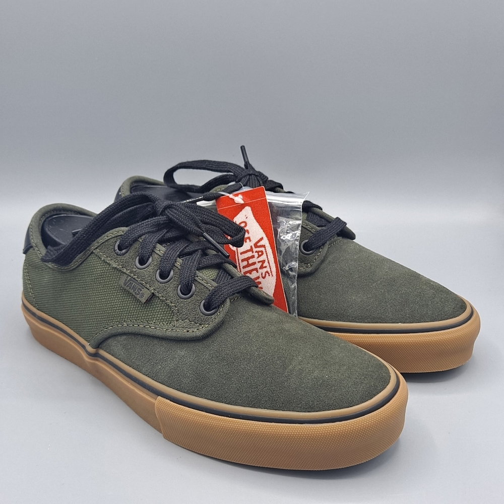 NEW Womens Vans Chima Ferguson Pro Rainy Day Forest Night Green Gum Bottom Shoes